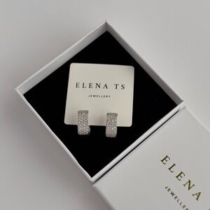 629 Silver Hoop Earrings